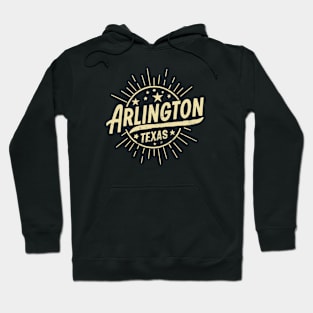 Arlington city, texas, vintage retro design Hoodie